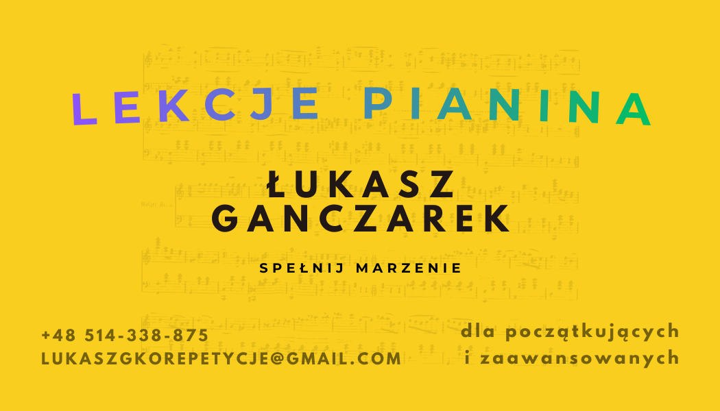Wizytówka Łukasz Ganczarek